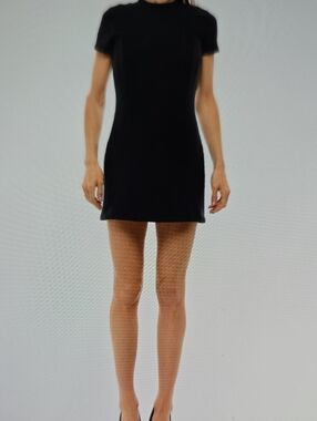Balenciaga Black High-Low Mini Dress